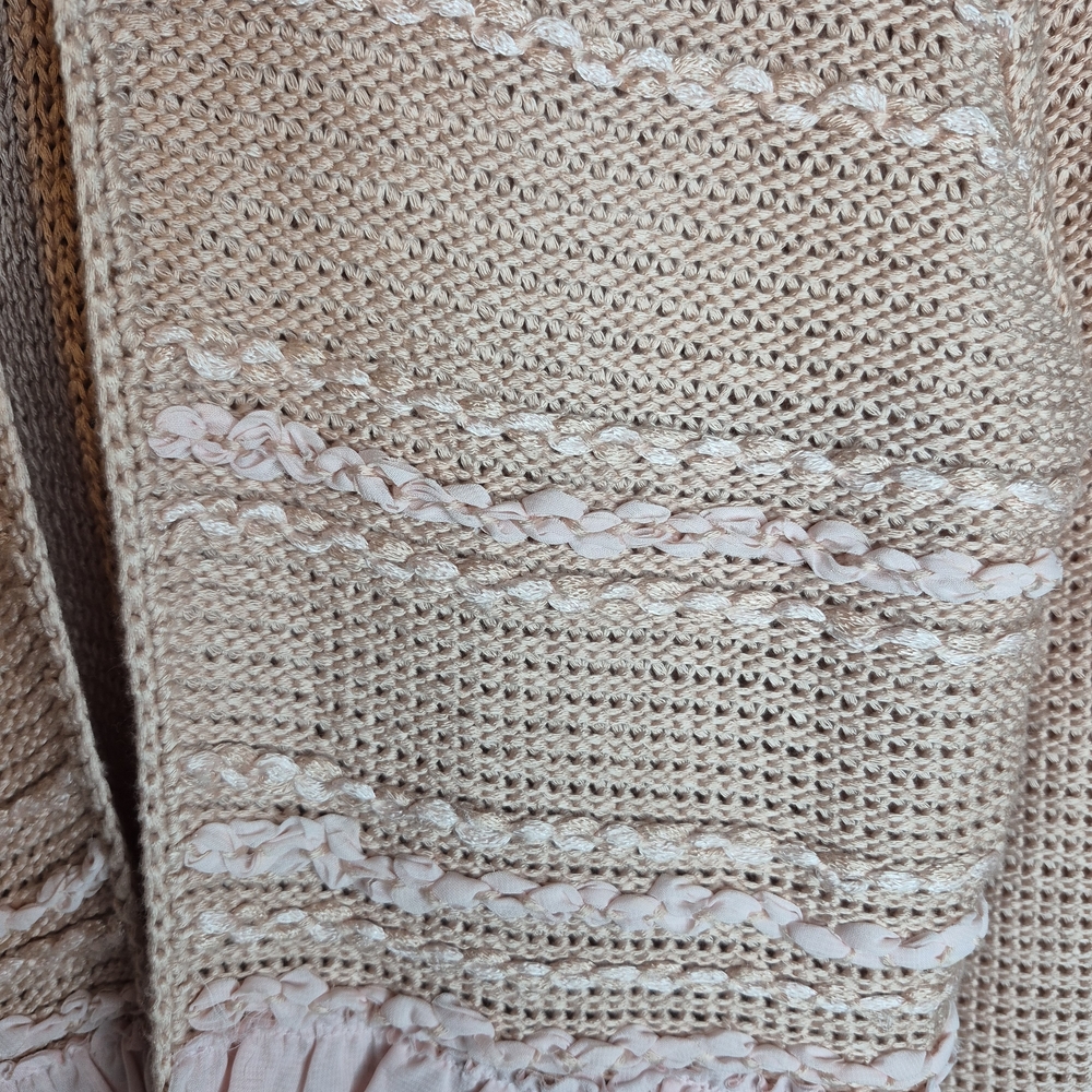 Ruby Rd. Blush Knit Ruffle Cardigan - Picture 6 of 8